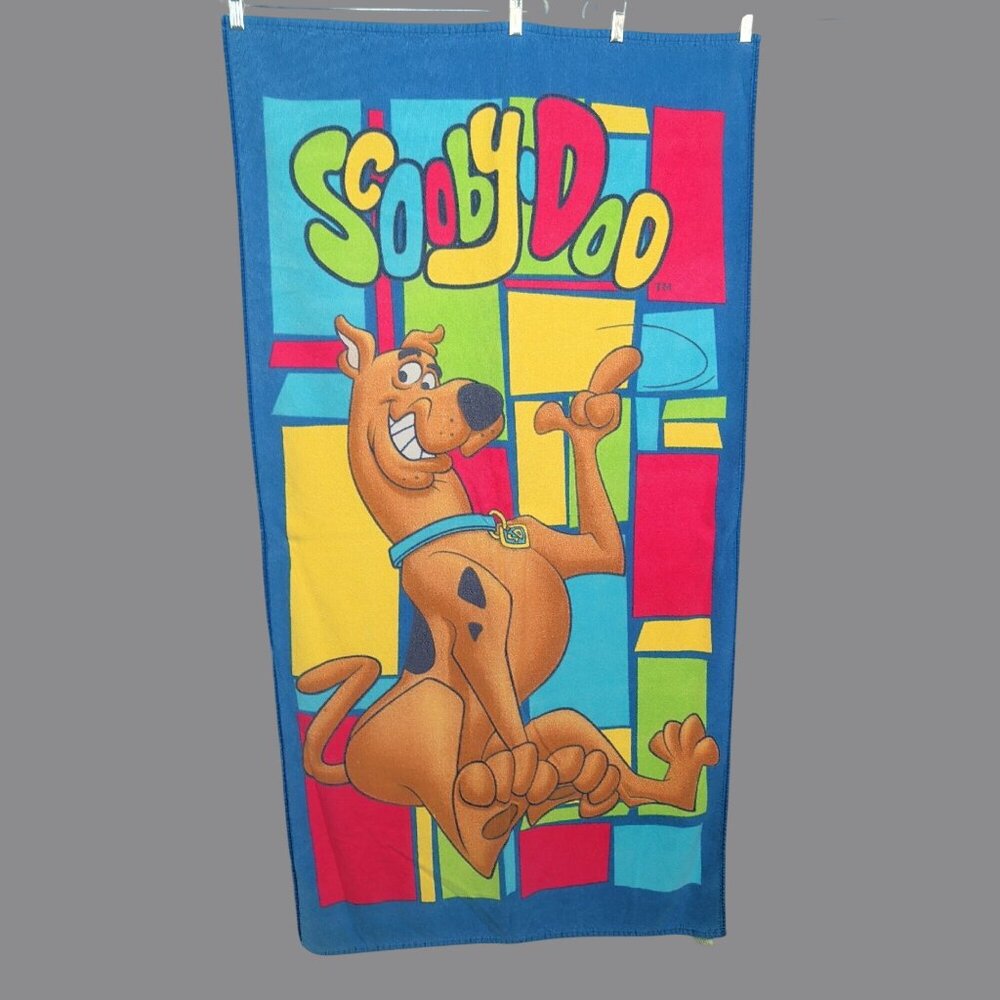 Vintage Y2K Scooby Doo Towel Beach Blue